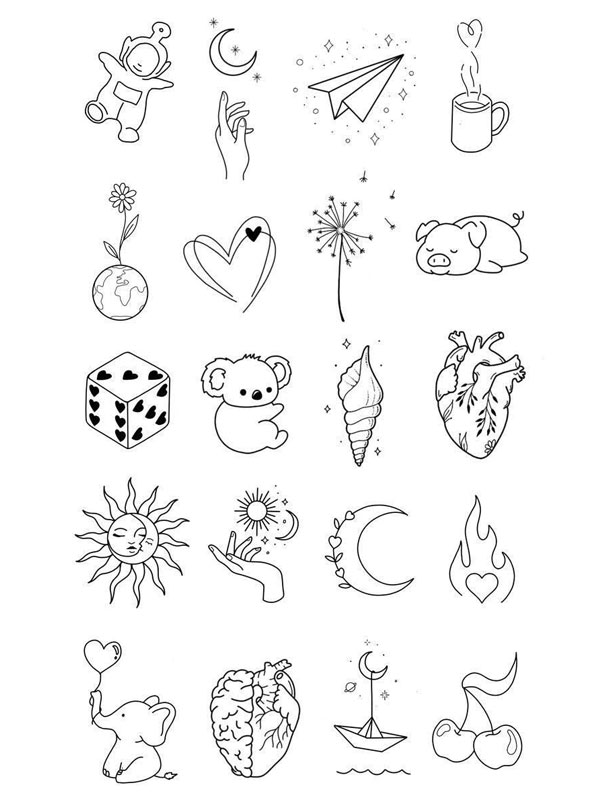 Design #15 - Mini Tattoos - Under 2 Inches